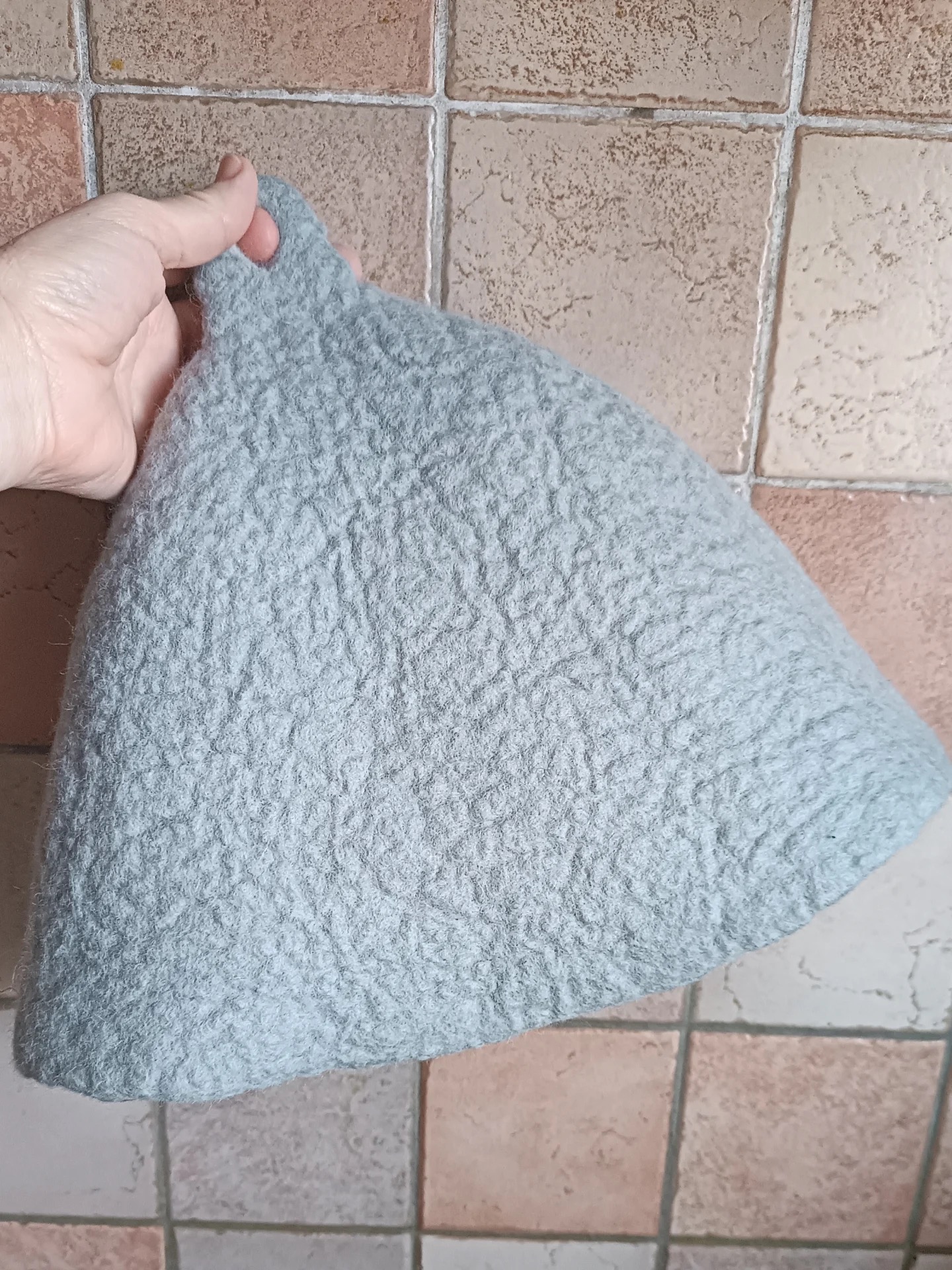 Woolkica filc kapa za saunu — plava